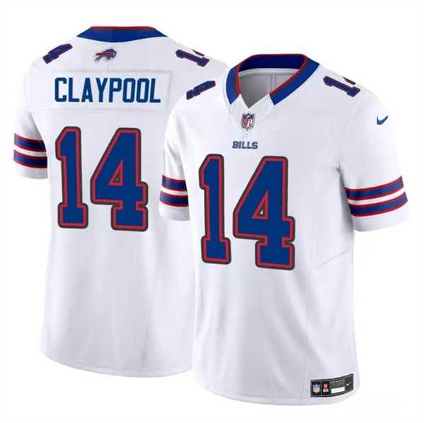 Men & Women & Youth Buffalo Bills #14 Chase Claypool White 2024 F.U.S.E. Vapor Untouchable Limited Stitched Jersey->buffalo bills->NFL Jersey